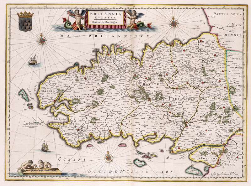 Bretagne 1663 Blaeu